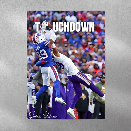 TOUCHDOWN ~ Justin Jefferson Poster
